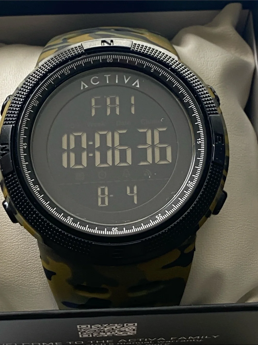 Invicta-Ativa Digital Camo Sport Watch - Black and Green